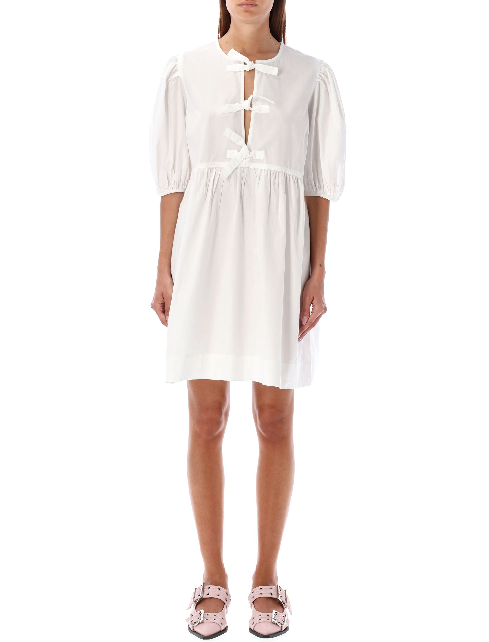 [GANNI] Short sleeve dress SS26 F91706479151