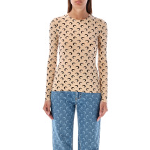 [MARINE SERRE] T-shirts Long Sleeve SS26 WTS006ACJER0001TA10