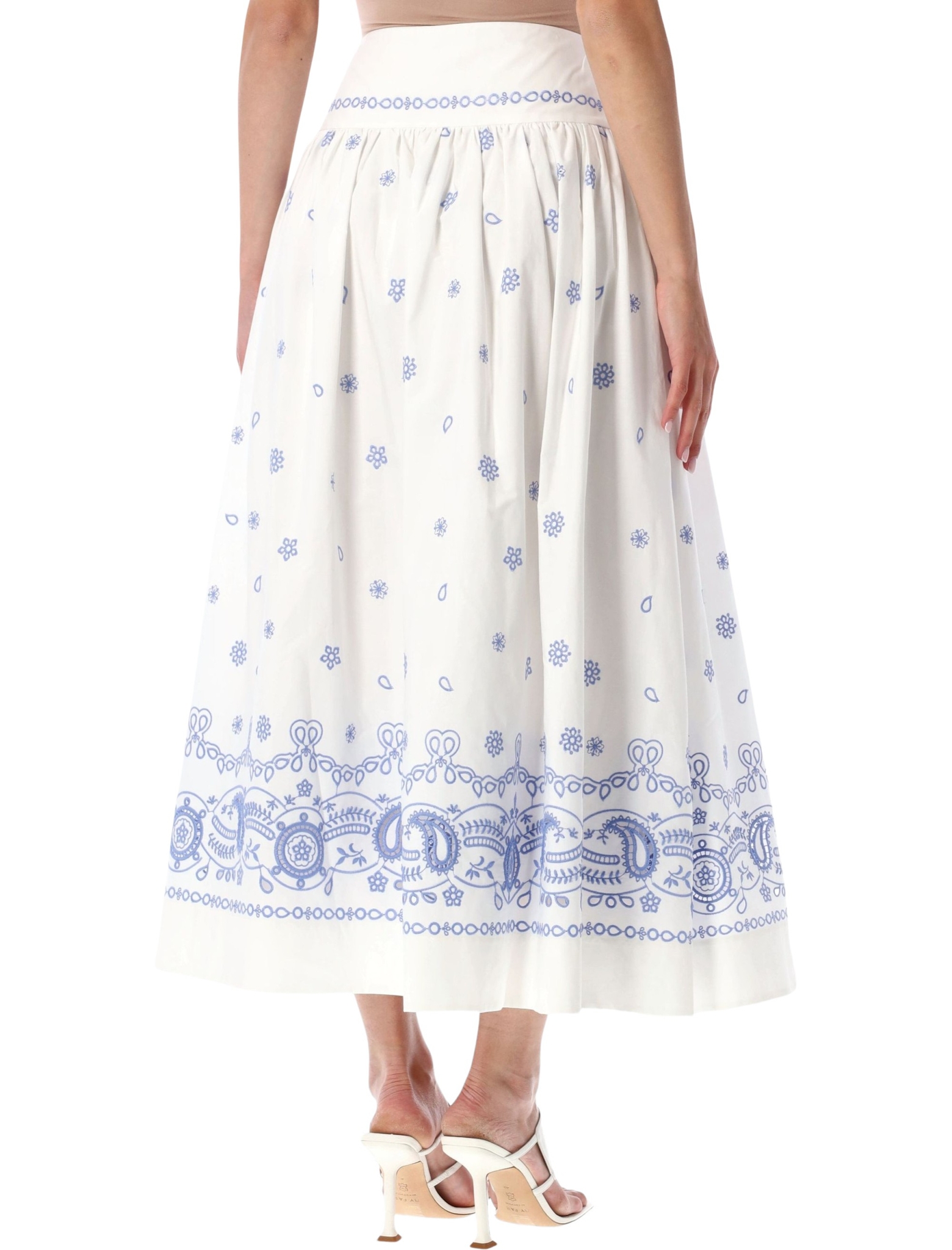 [SELF PORTRAIT] Long skirt SS26 AC26008MSKWWHITE