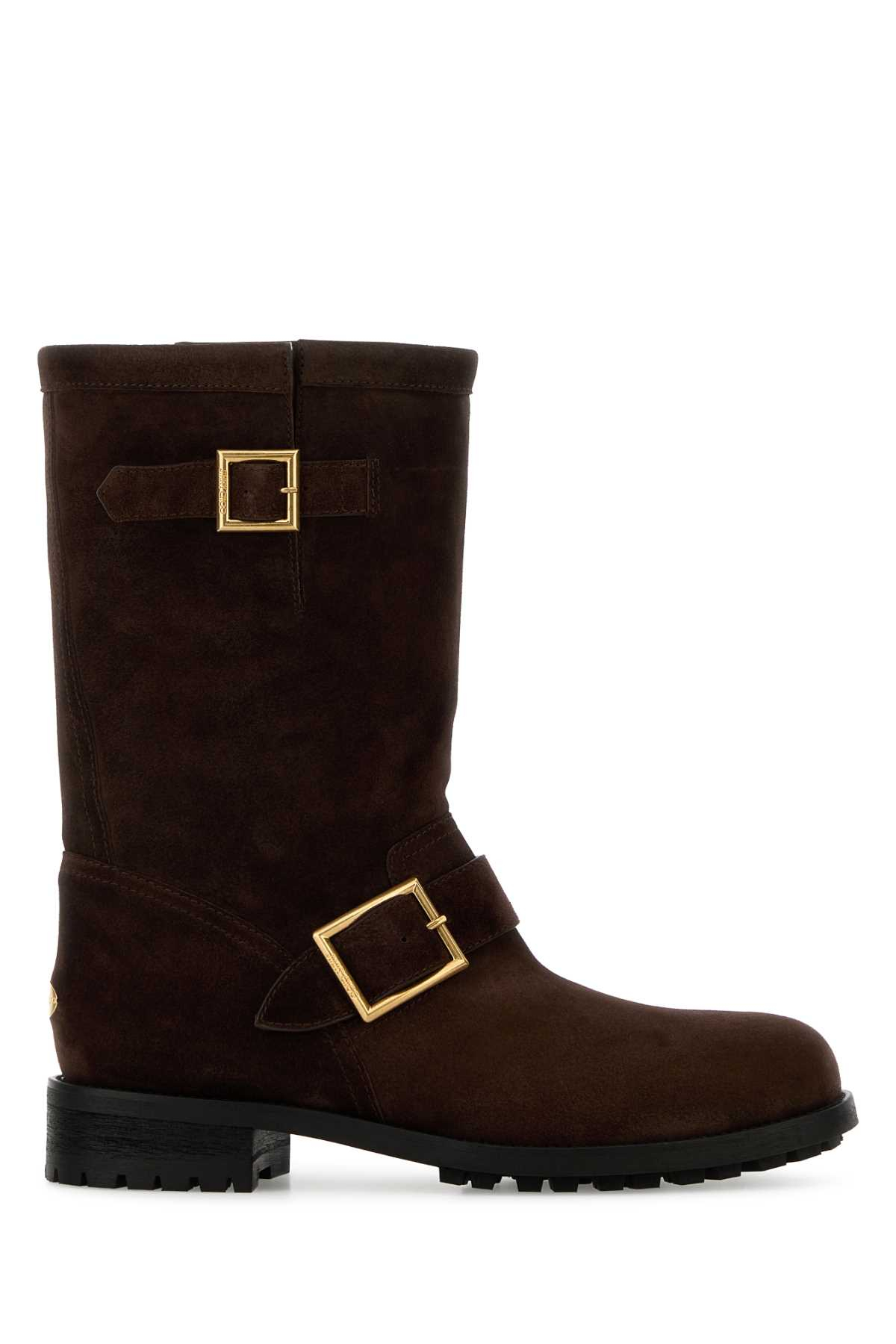 [Jimmy Choo] Boots FW26 BIKERMIDSVV CHOCOLATE
