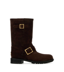 [Jimmy Choo] Boots FW26 BIKERMIDSVV CHOCOLATE