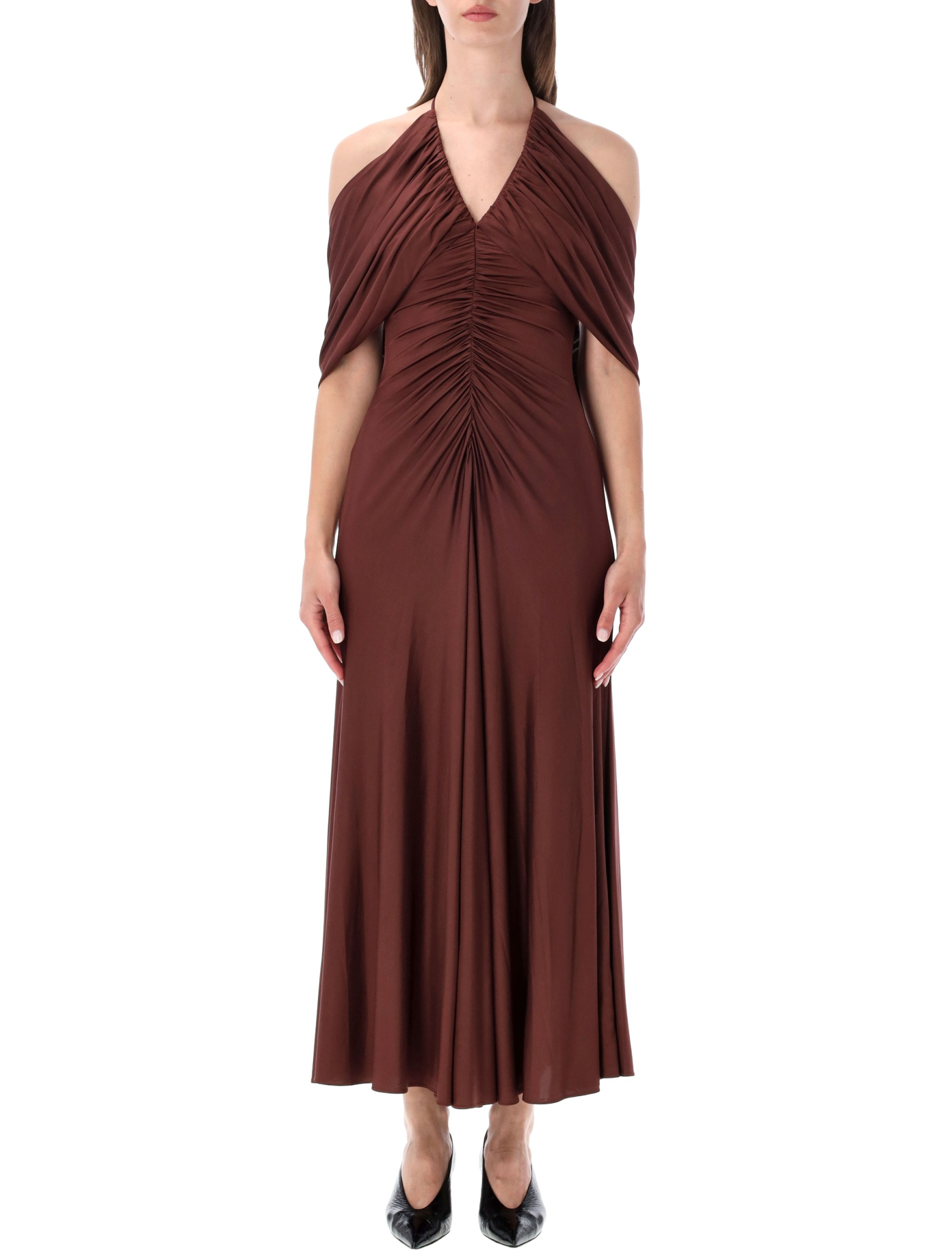 [SELF PORTRAIT] Sleeveless dress SS26 SS26161MBRBROWN