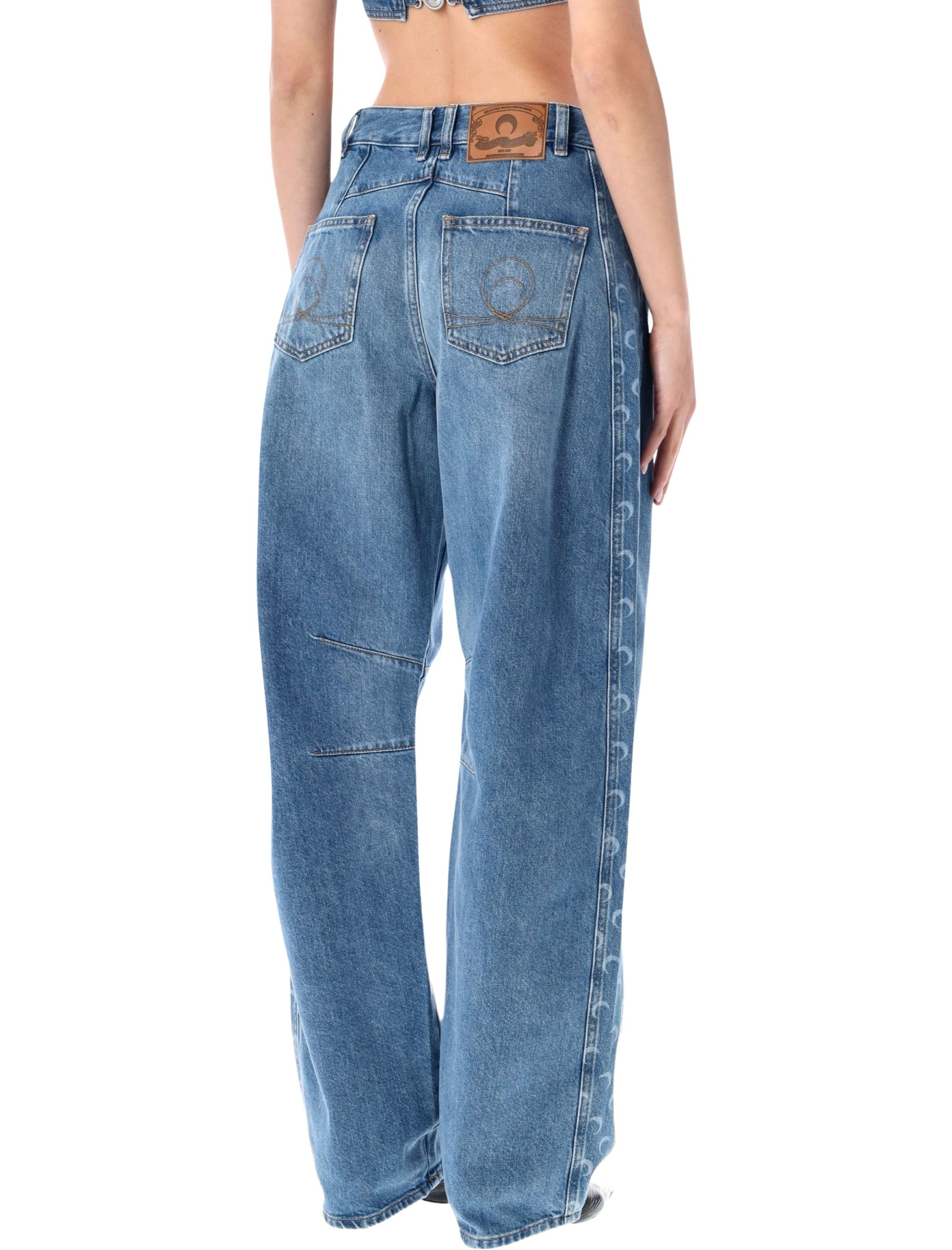 [MARINE SERRE] Jeans SS26 WPA174ACDEN0002BL05