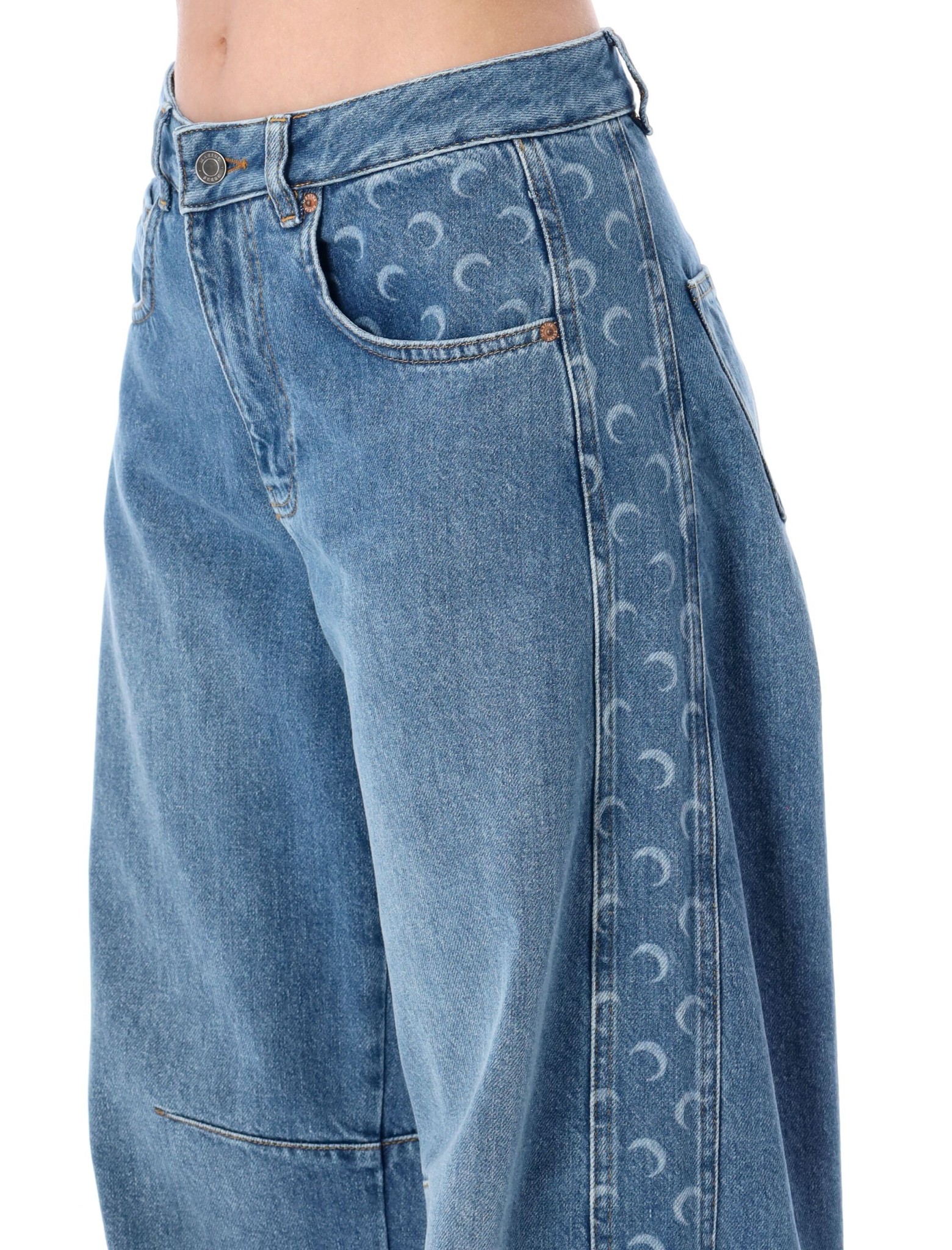 [MARINE SERRE] Jeans SS26 WPA174ACDEN0002BL05
