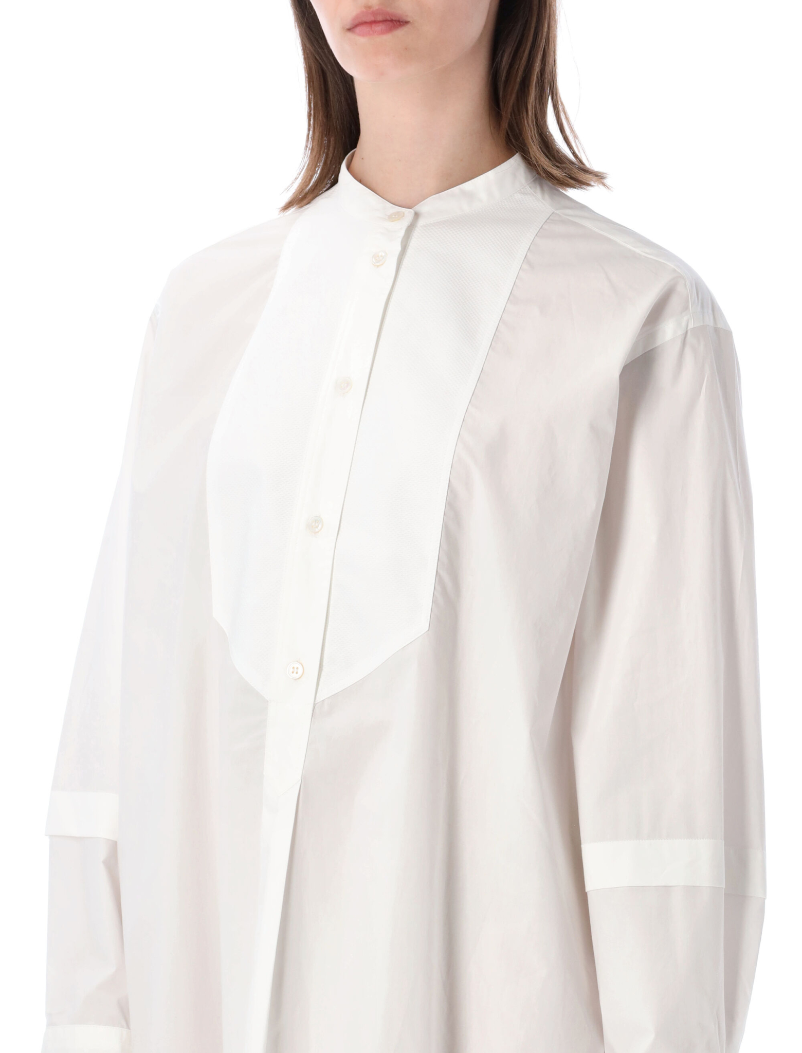 [Studio Nicholson] Long sleeve dress SS26 LALONSNW1764WHITE
