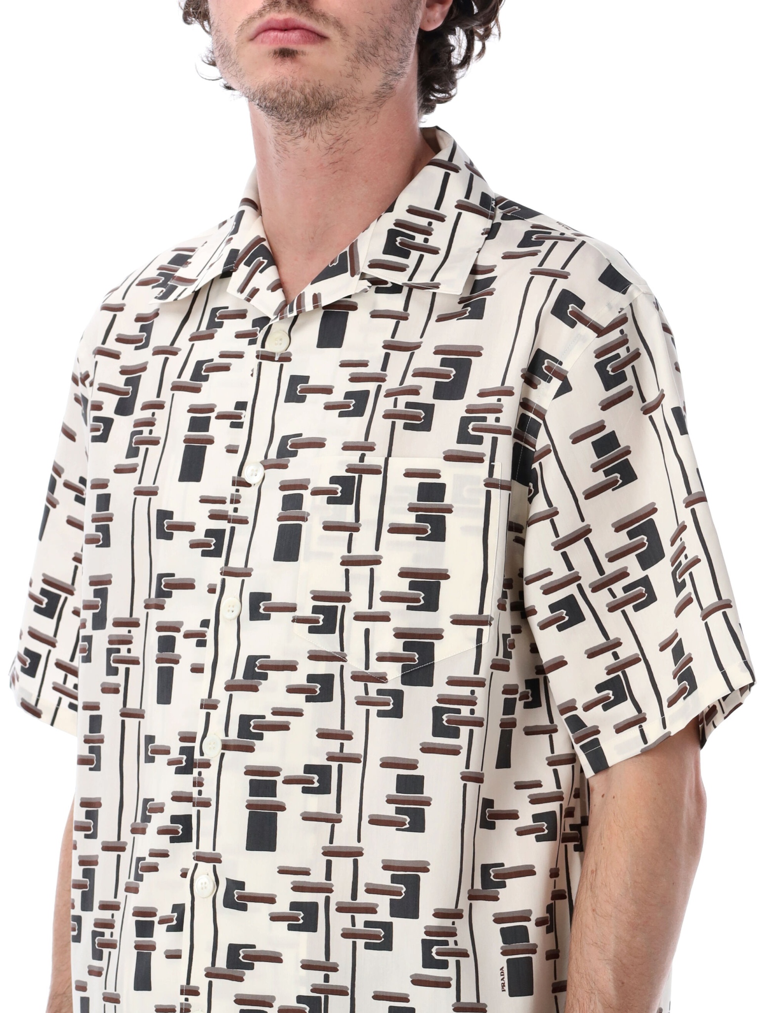 [Prada] Shirts Short Sleeve SS26 UCS41419GWF0S8V