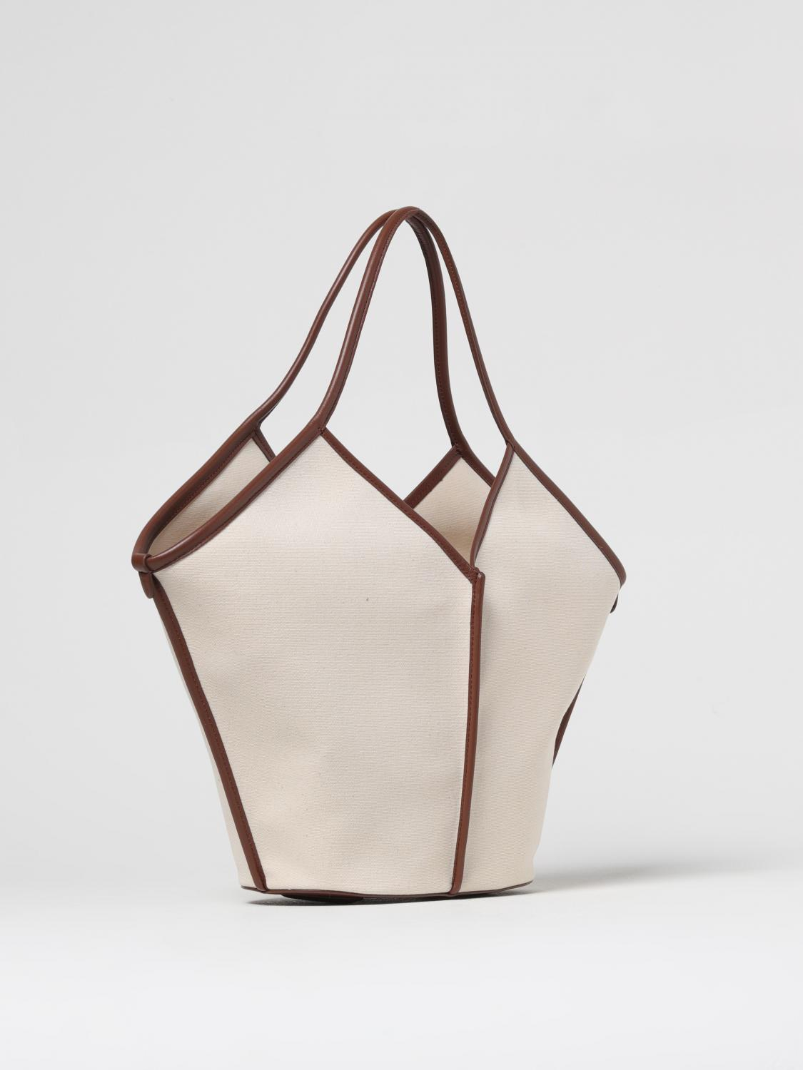 [HEREU] Shoulder bag SS26 WBCALE BEIGE/CHESTNUT
