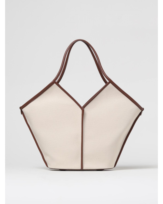 [HEREU] Shoulder bag SS26 WBCALE BEIGE/CHESTNUT