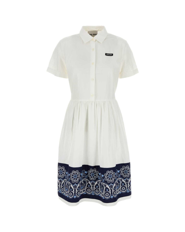 [Miu Miu] Short sleeve dress FW26 MF5902SOOO17LZ F0UB0