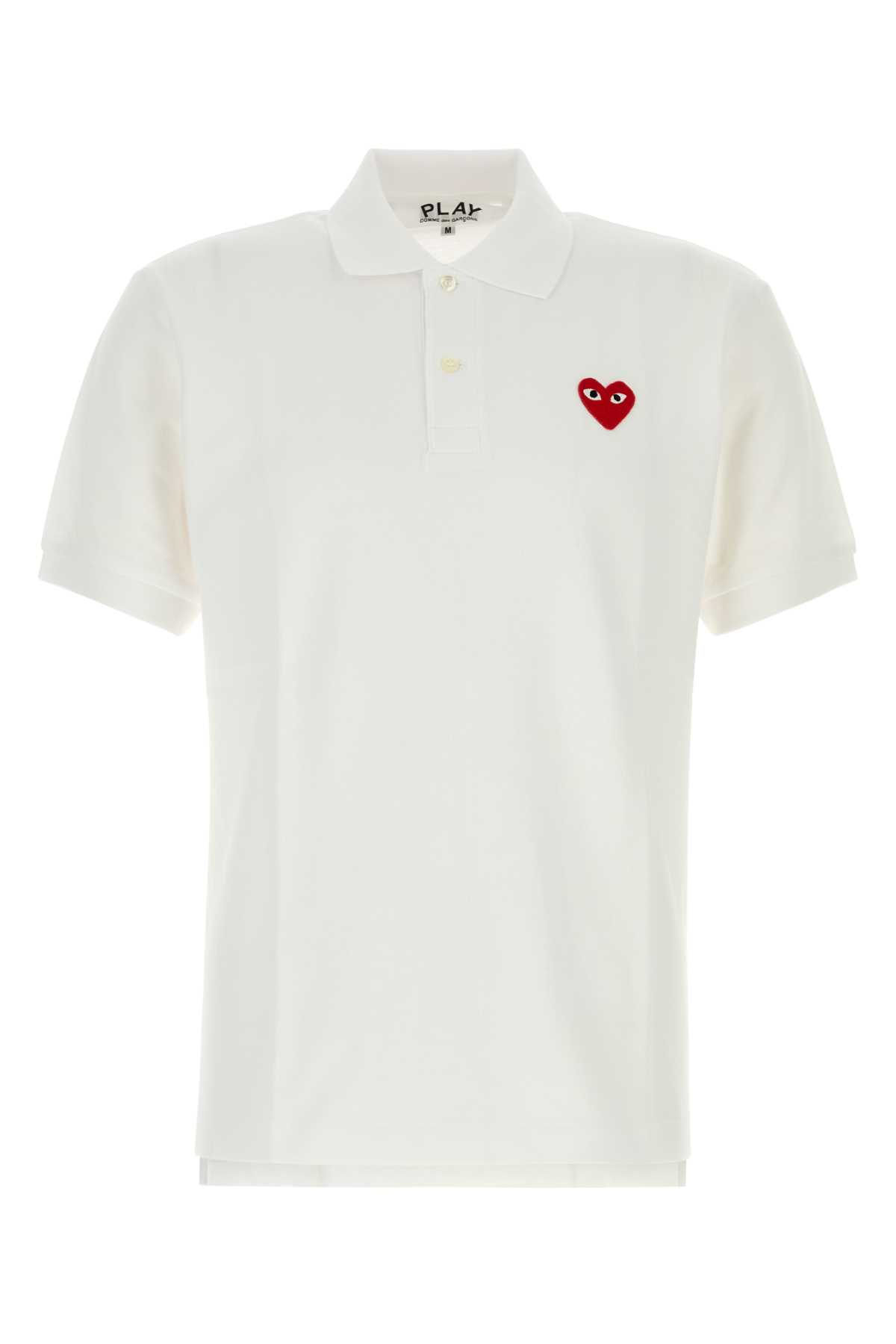 [COMME DES GARCONS PLAY] Shirts Short Sleeve FW26 AXT006051 WHITE
