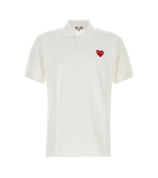 [COMME DES GARCONS PLAY] Shirts Short Sleeve FW26 AXT006051 WHITE