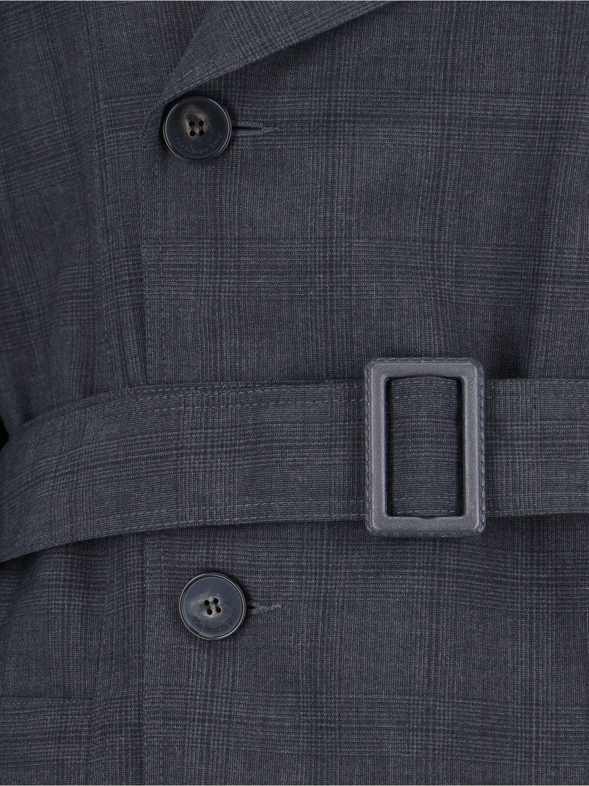 [THE FRANKIE SHOP] Trench Coat FW25 BLEECKER PLAID TRENCH COATDARK GREY