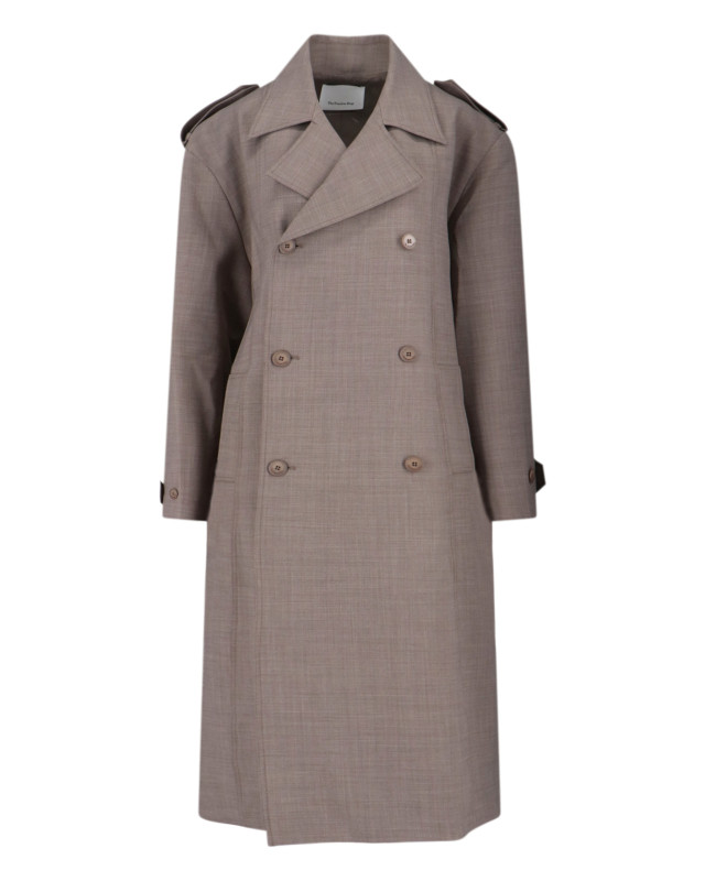 [THE FRANKIE SHOP] Trench Coat FW25 BLEECKER TRENCH COATTAUPE MELANGE