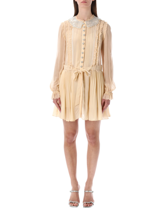 [SELF PORTRAIT] Dress SS26 RS26034STTAN
