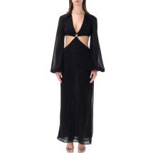 [OSEREE] Long sleeve dress SS26 LCS261BLACK