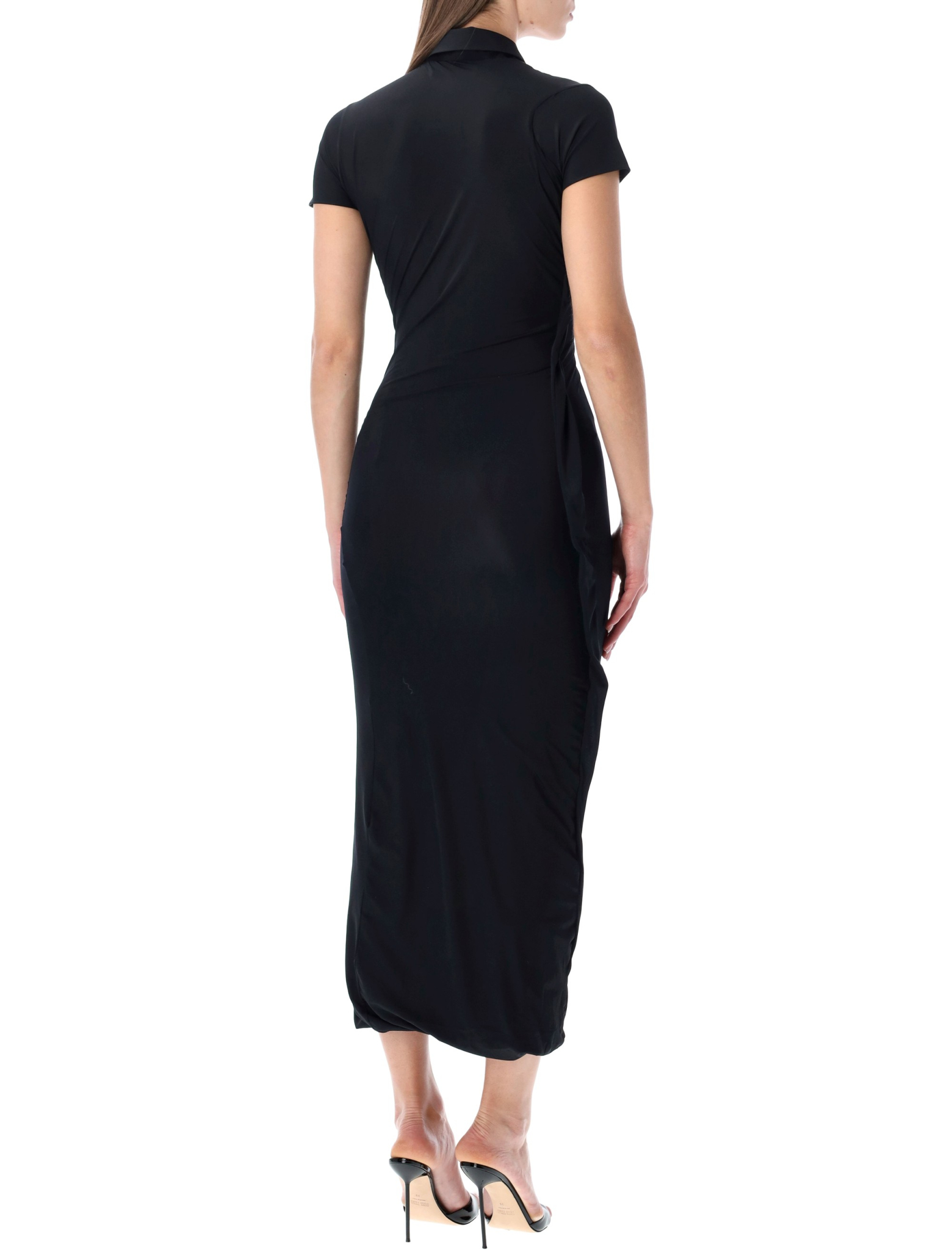 [Ottolinger] Short sleeve dress SS26 10350370301BLKYLW