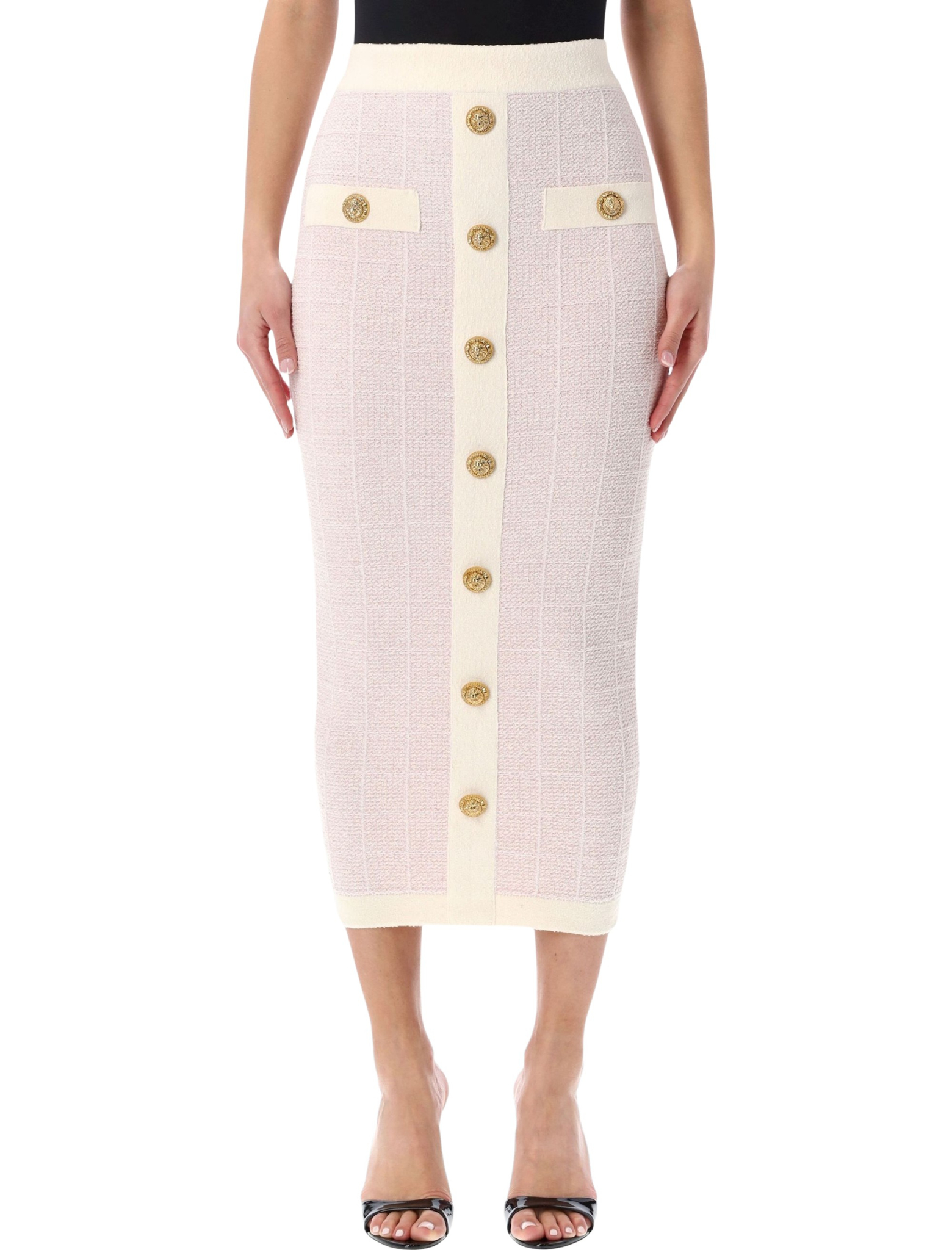 [Balmain] Long skirt SS26 GF1LD024KJ48OIB
