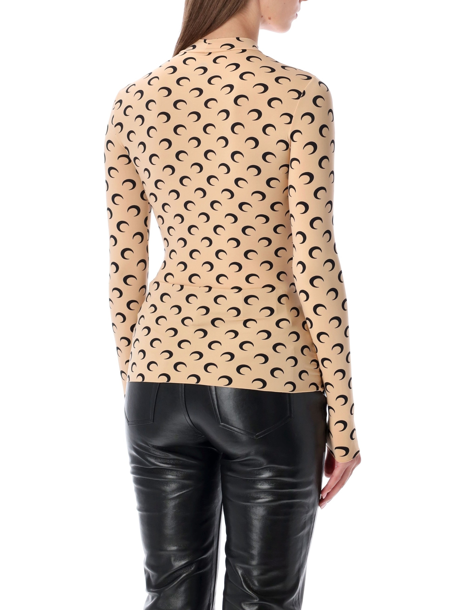 [MARINE SERRE] T-shirts Long Sleeve SS26 WTS005ACJER0001TA10