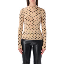 [MARINE SERRE] T-shirts Long Sleeve SS26 WTS005ACJER0001TA10