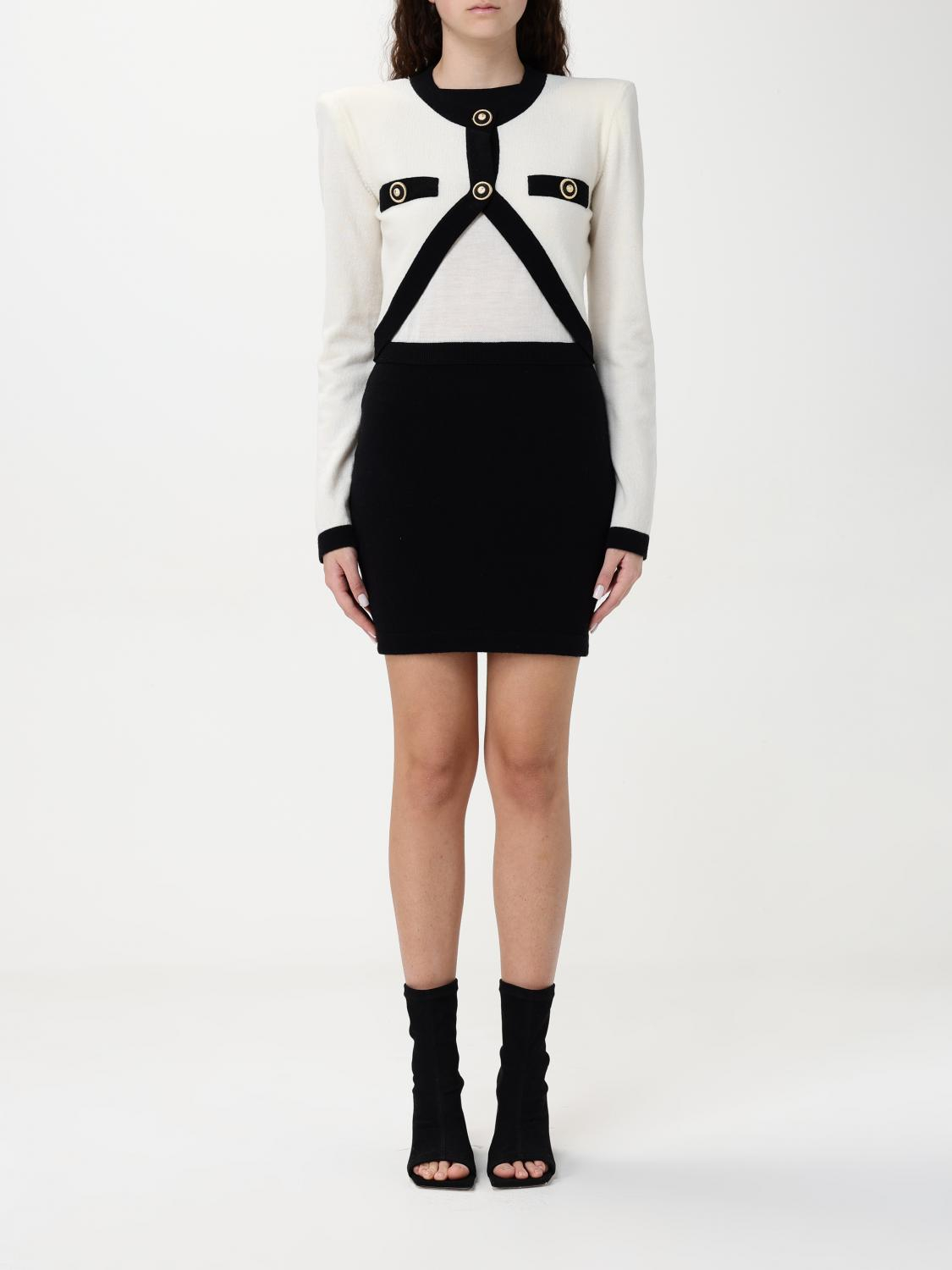 [Balmain] Long sleeve dress FW25 EF1R9259KH91 GAU