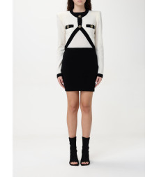 [Balmain] Long sleeve dress FW25 EF1R9259KH91 GAU