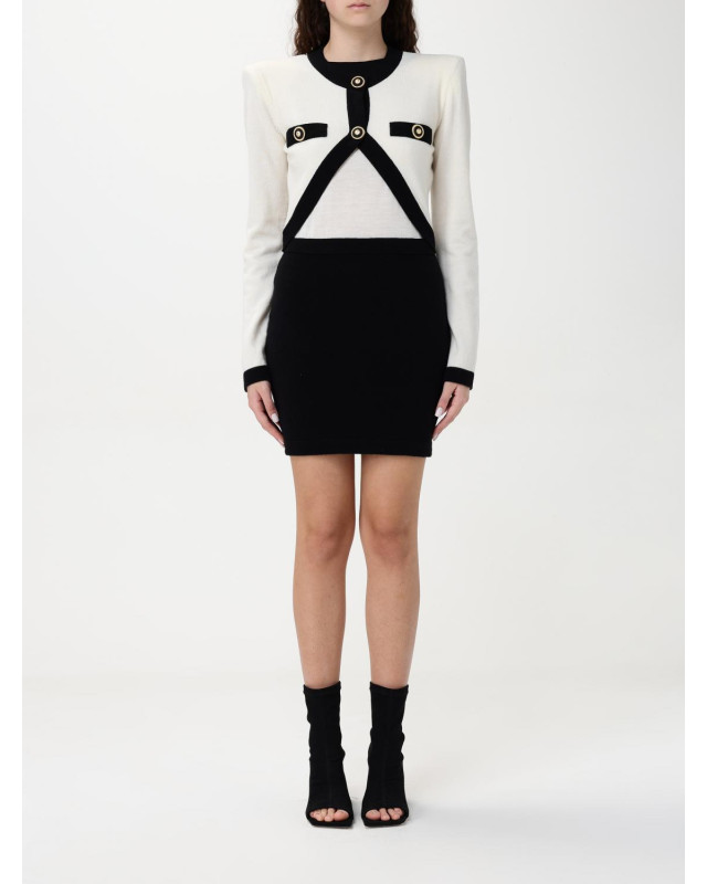 [Balmain] Long sleeve dress FW25 EF1R9259KH91 GAU