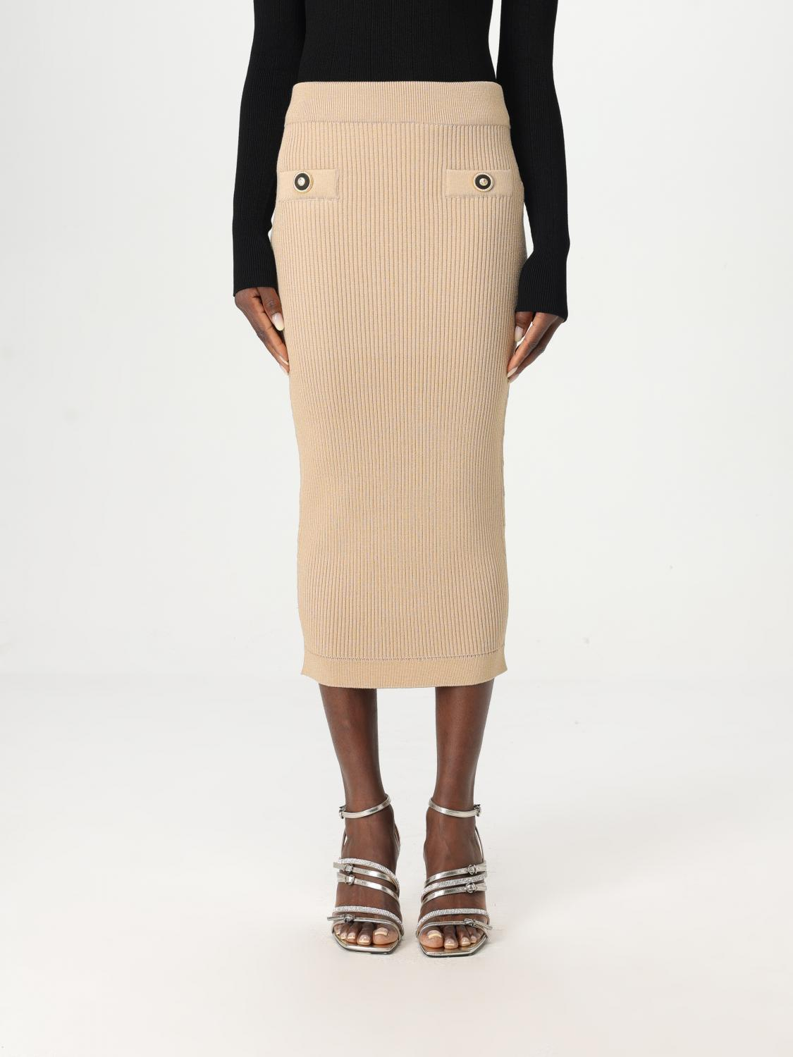 [Balmain] Midi skirt FW25 EF1LD022KI10 0DC