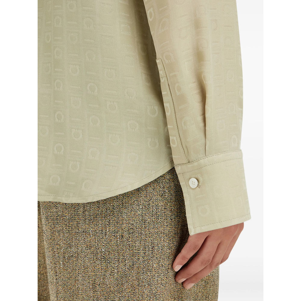 [Ferragamo] Shirts Long Sleeve SS26 13G779 0791347 GRIBI