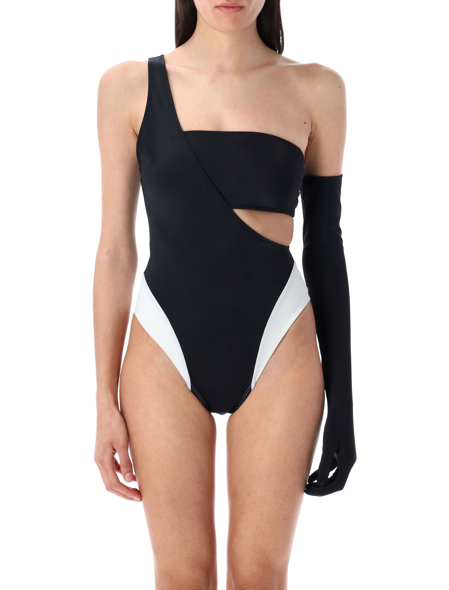 [LET'S SWIM] Monokini SS26 LSW006SSBLACK WHIT