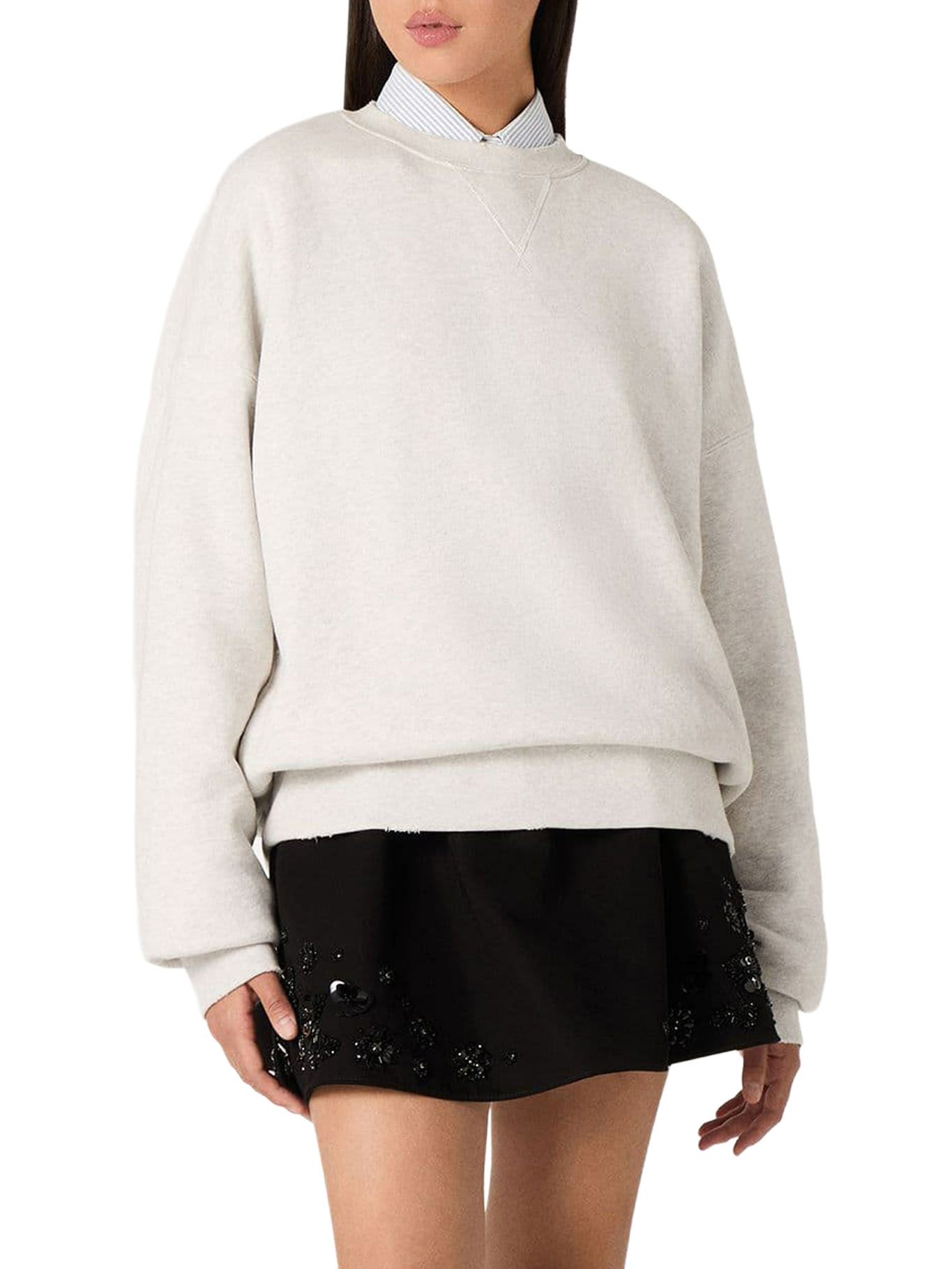 [GOLDEN GOOSE DELUXE BRAND] Sweatshirt FW26 GUP02716P00241360665 VINTAGE GRAY MELANGE