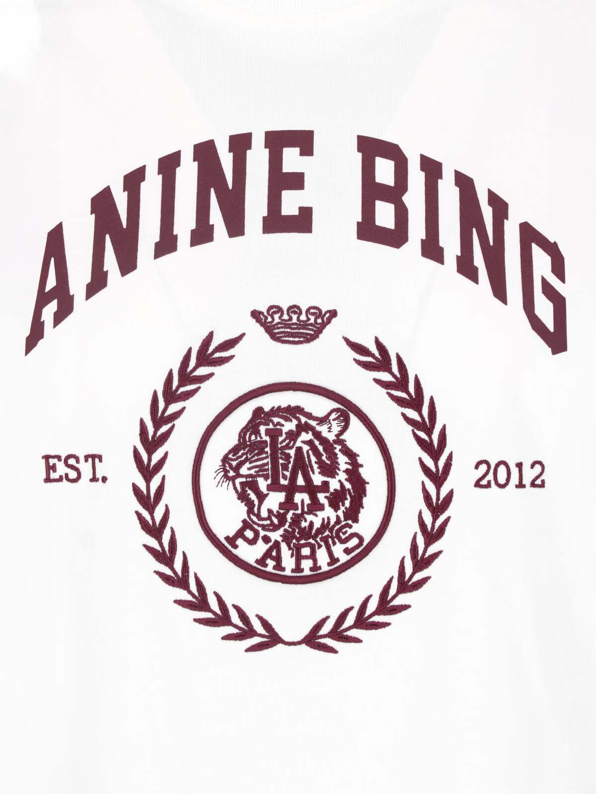 [Anine Bing] T-shirts Short Sleeve FW26 A 08 12695 WKHA3CREAM