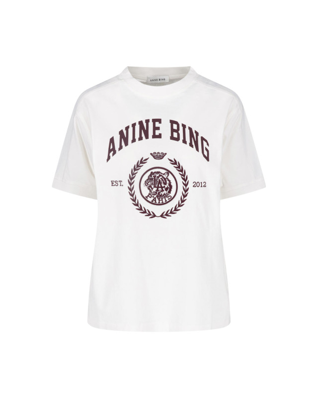 [Anine Bing] T-shirts Short Sleeve FW26 A 08 12695 WKHA3CREAM