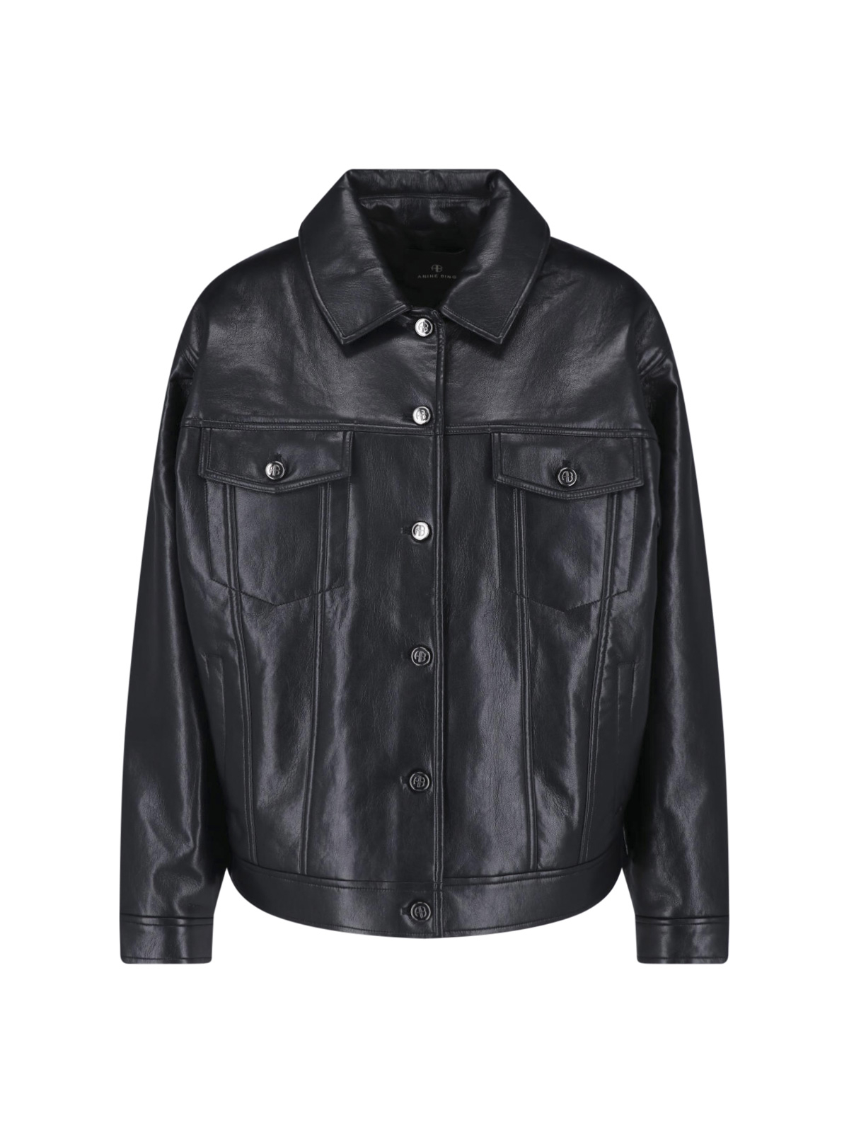 [Anine Bing] Leather Jacket FW26 A 01 12573 BLK81BLACK RECYCLED LEATHER