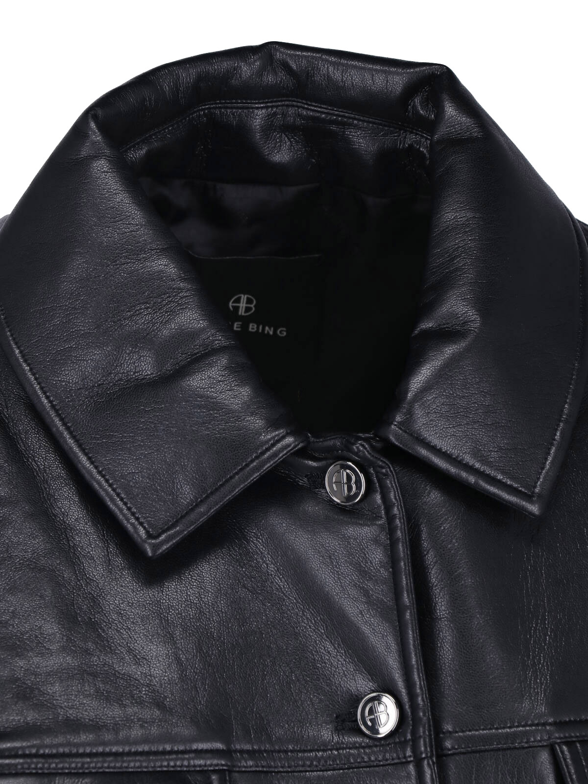 [Anine Bing] Leather Jacket FW26 A 01 12573 BLK81BLACK RECYCLED LEATHER