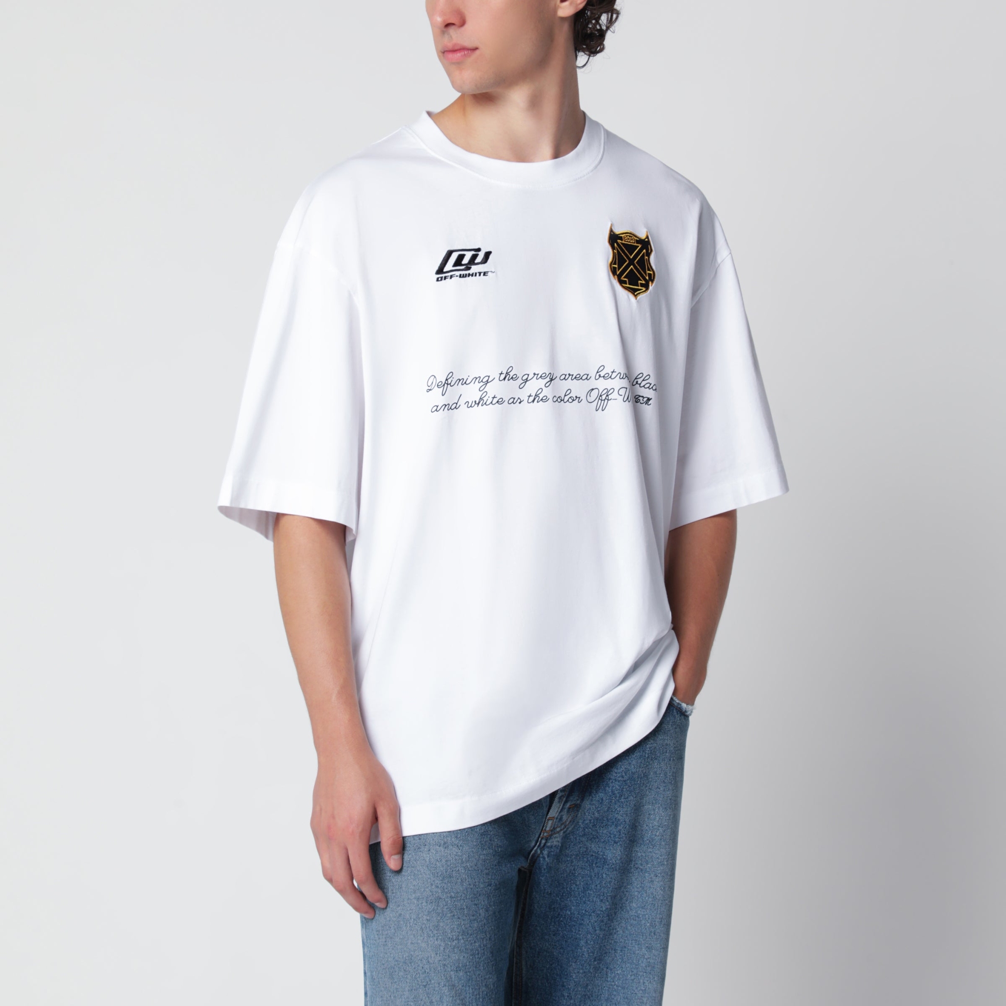 [Off-White] T-shirts Short Sleeve SS26 OMAA120S26JER00Q