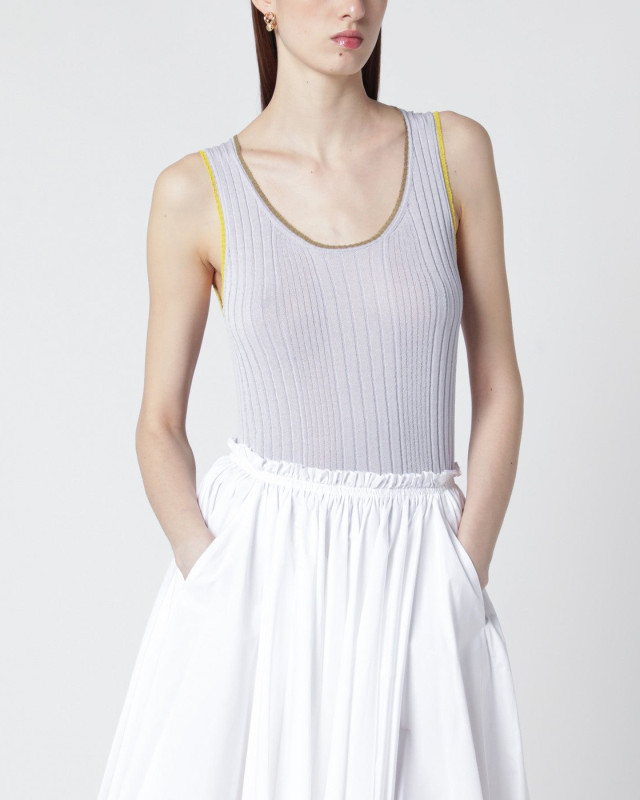 [ROBERTO COLLINA] Tank top SS26 261FXA28014VI