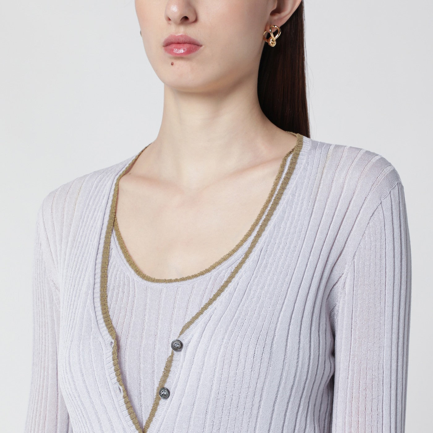 [ROBERTO COLLINA] Cardigan SS26 261FXA28010VI