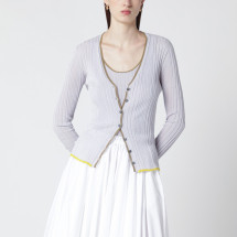 [ROBERTO COLLINA] Cardigan SS26 261FXA28010VI