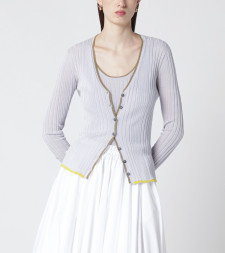 [ROBERTO COLLINA] Cardigan SS26 261FXA28010VI