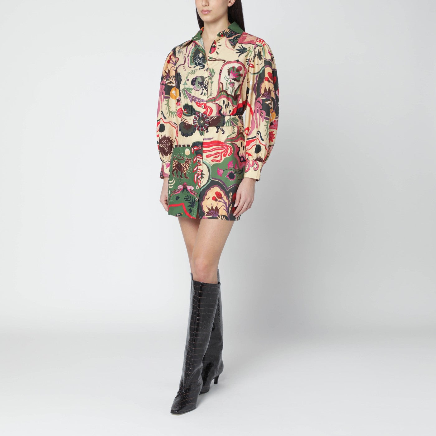 [Farm Rio] Long sleeve dress SS26 350089CO