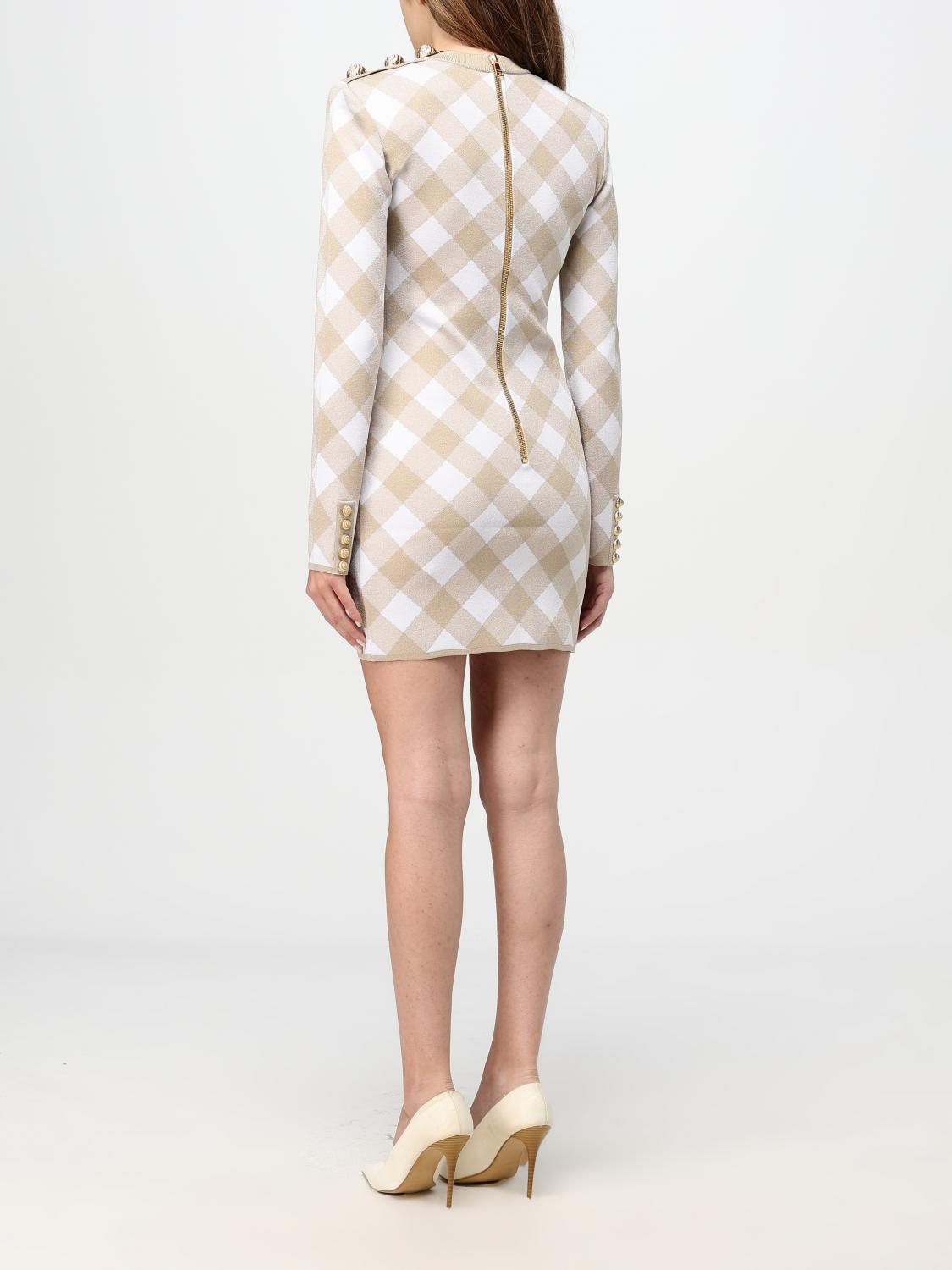 [Balmain] Long sleeve dress FW25 DF0R8739KH56 GVQ
