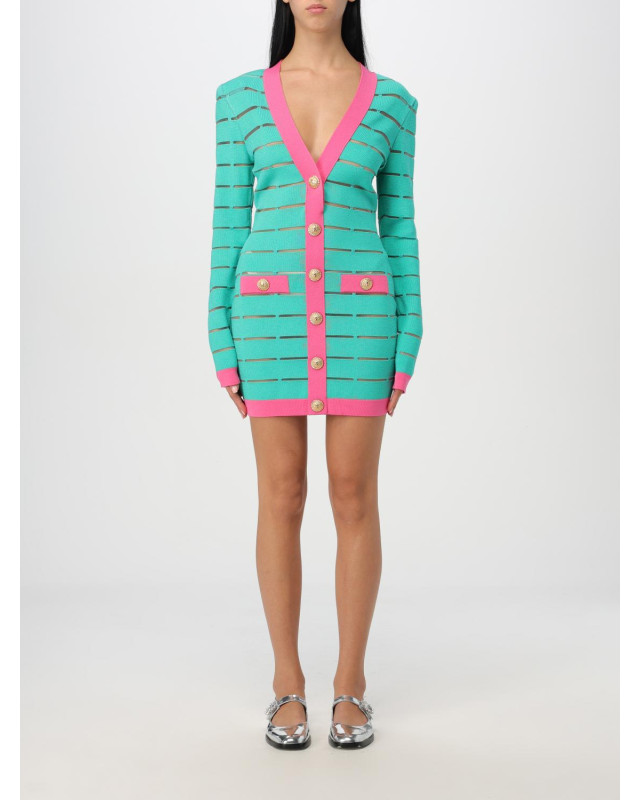 [Balmain] Long sleeve dress FW25 DF1R8053KG59 UIH