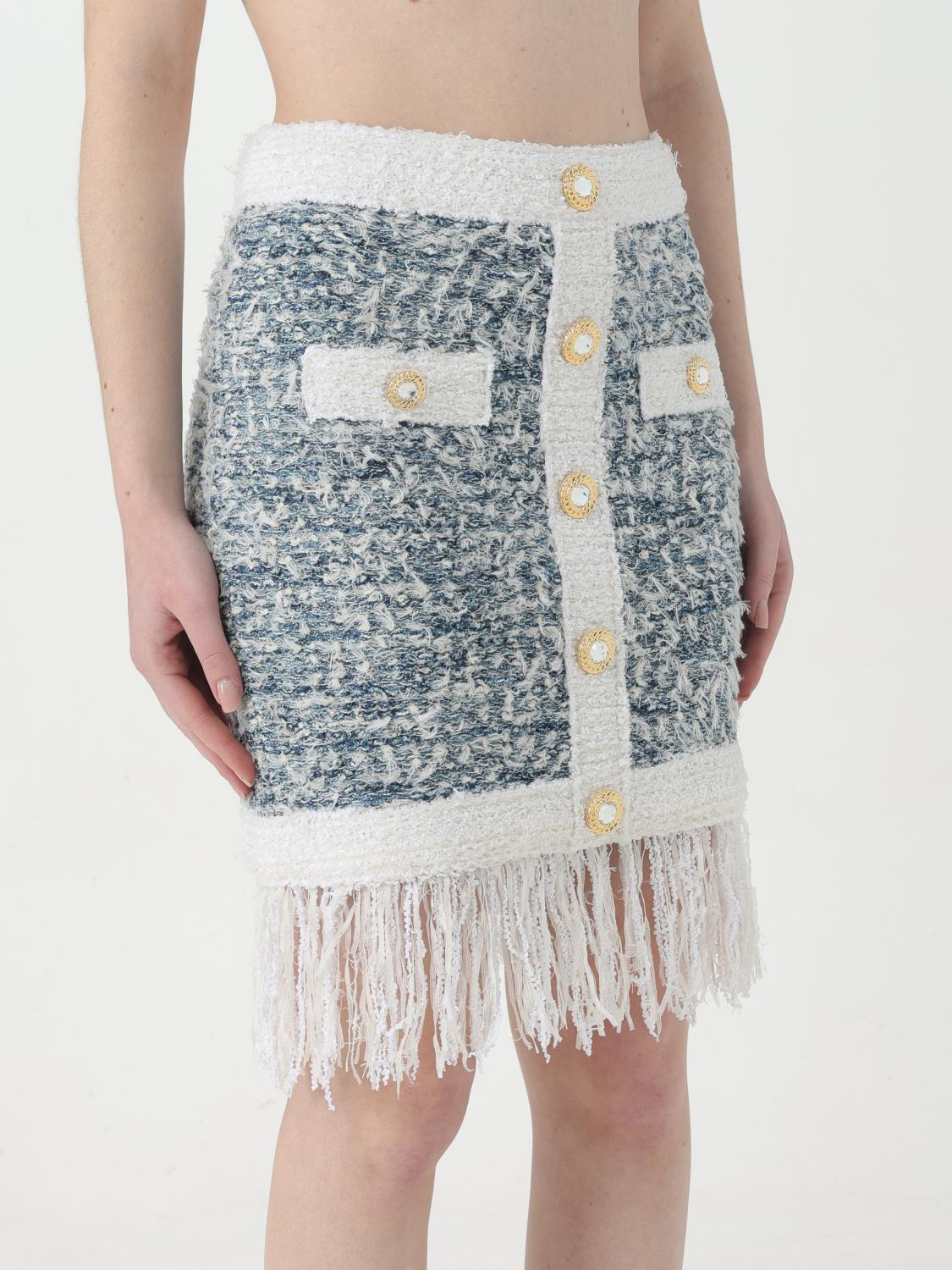 [Balmain] Mini skirt FW25 CF1LB293KF88 SLJ