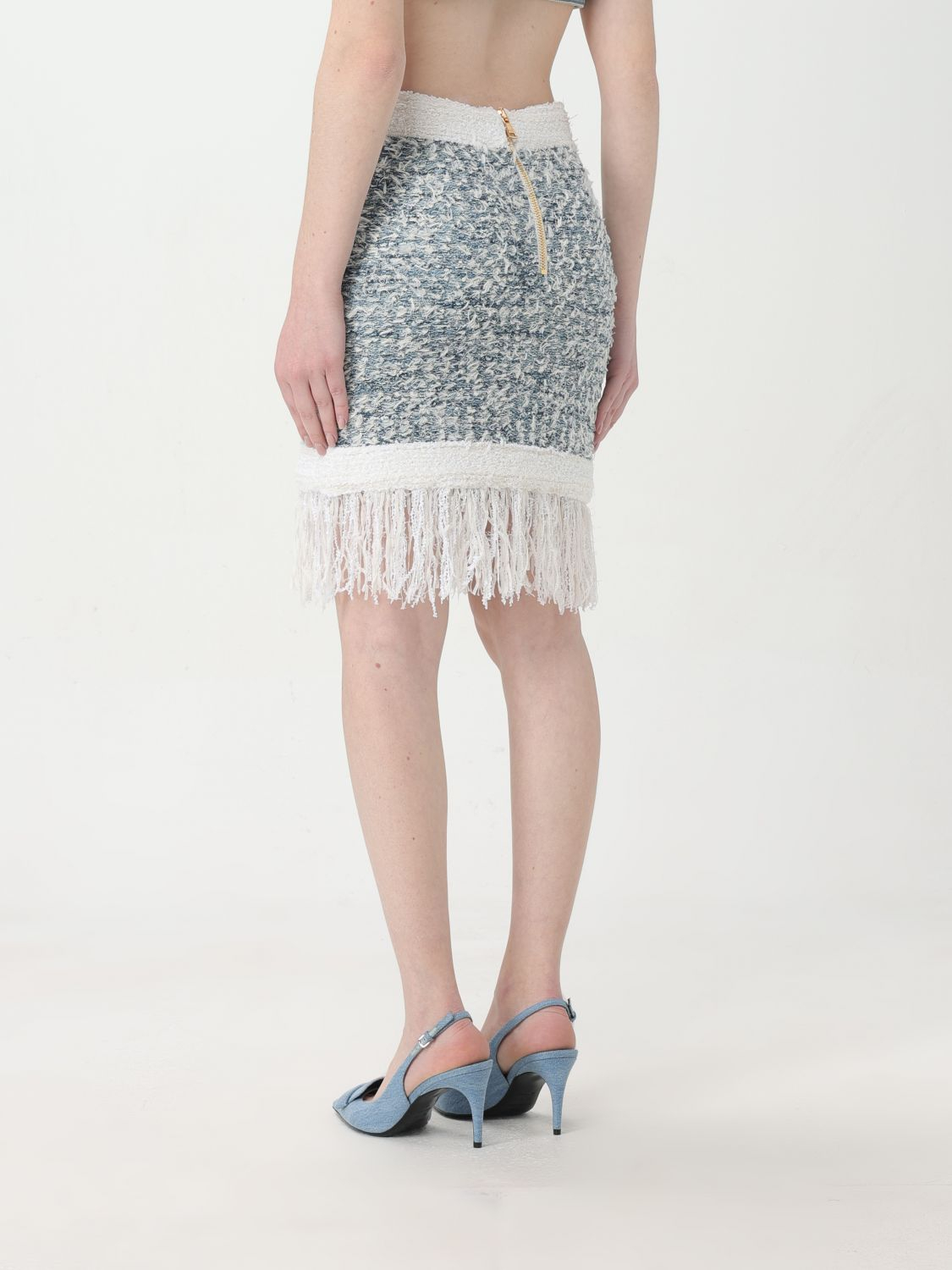 [Balmain] Mini skirt FW25 CF1LB293KF88 SLJ