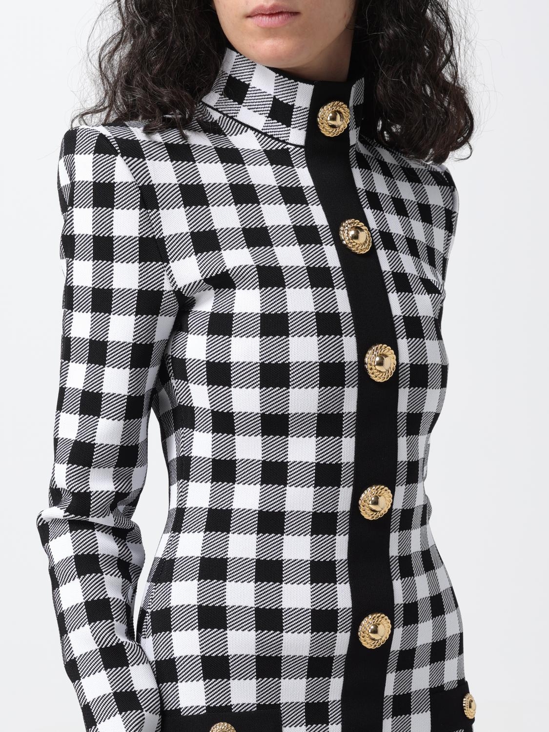 [Balmain] Long sleeve dress FW25 CF1R8019KF51 EAB