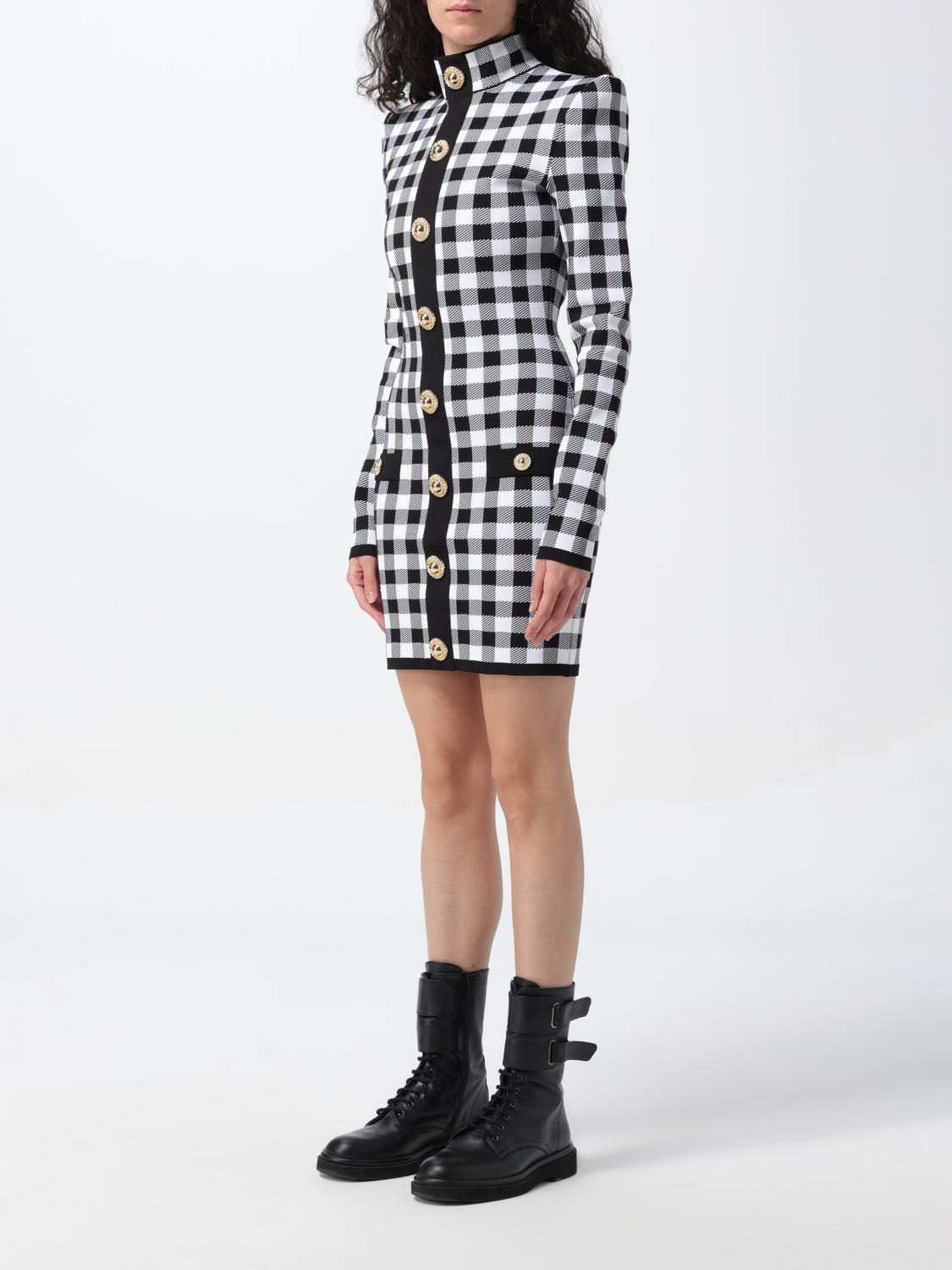 [Balmain] Long sleeve dress FW25 CF1R8019KF51 EAB
