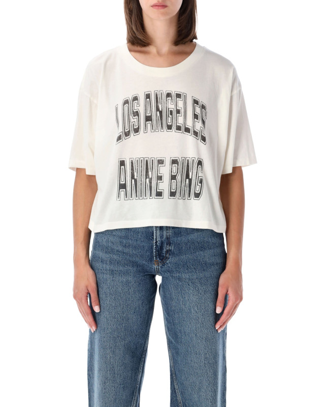[Anine Bing] T-shirts Short Sleeve FW26 A0812698WKHA3CREAM