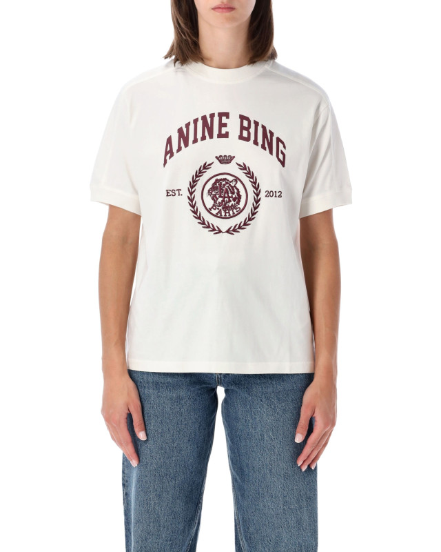 [Anine Bing] T-shirts Short Sleeve FW26 A0812695WKHA3CREAM