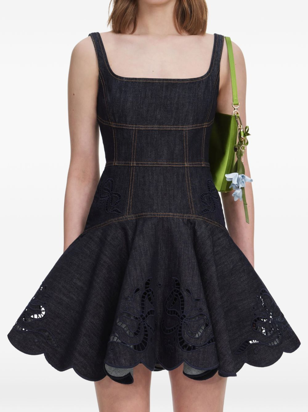 [SELF PORTRAIT] Sleeveless dress FW26 PF26 806S BLU