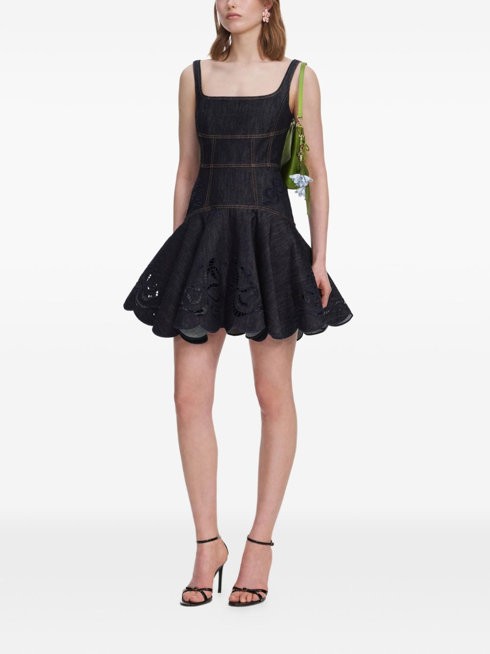 [SELF PORTRAIT] Sleeveless dress FW26 PF26 806S BLU